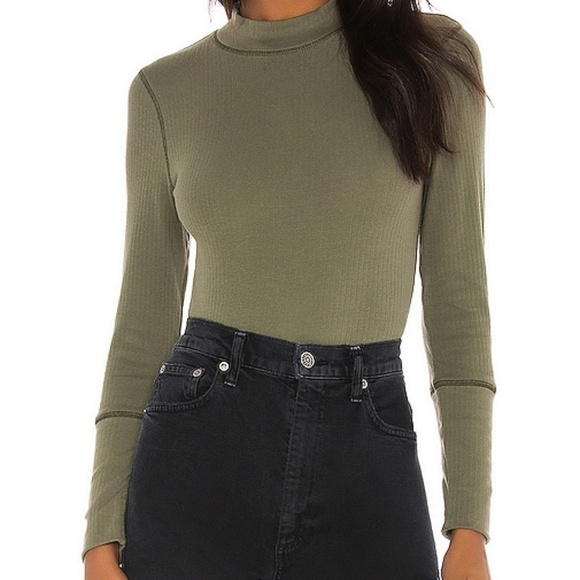 Free People Women's Size XL The Rickie Top In Royal Army Green - Picture 1 of 10